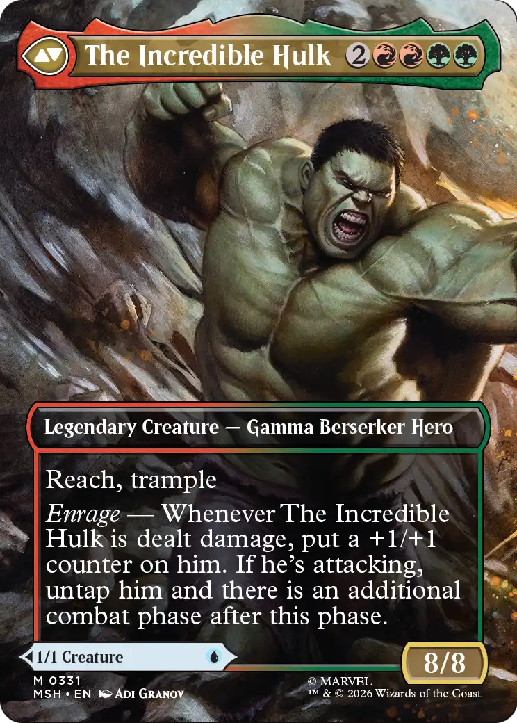 The Incredible Hulk Magic: The Gathering card