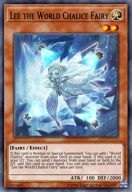 Lee the World Chalice Fairy Card Image