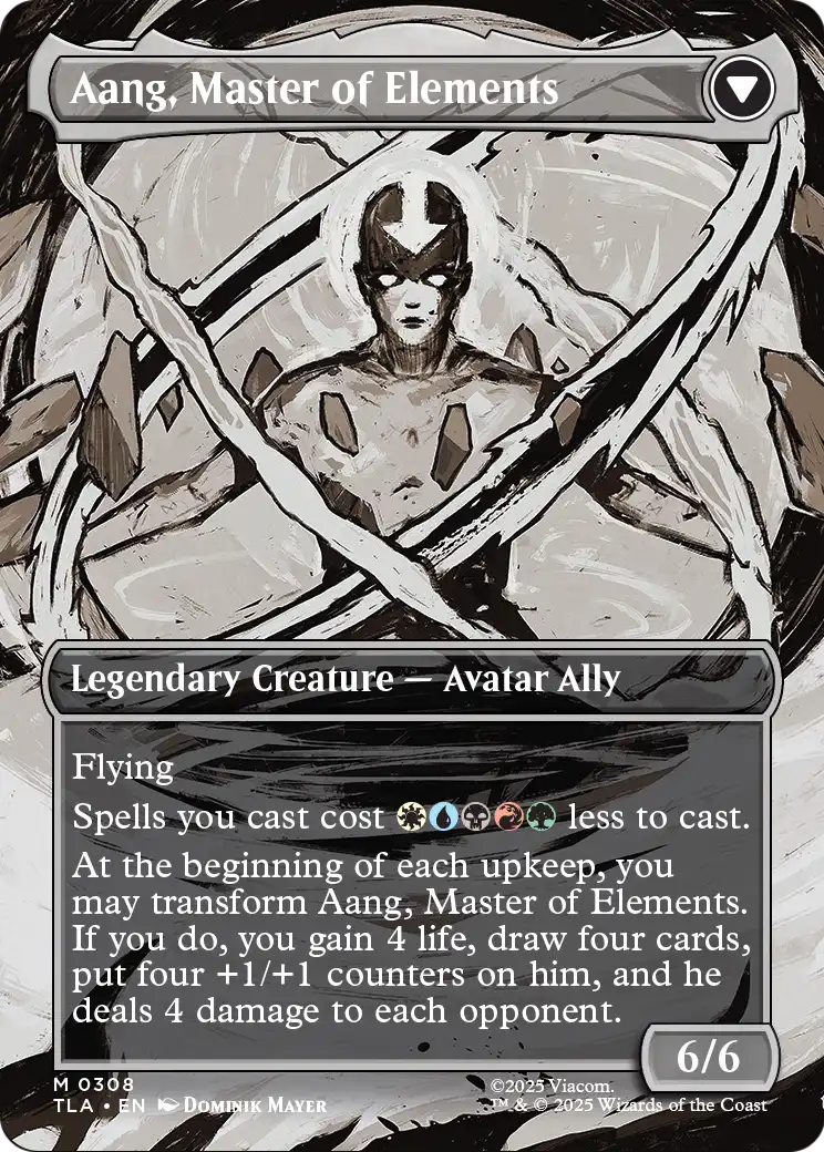 Aang, Master of Elements Magic: The Gathering card
