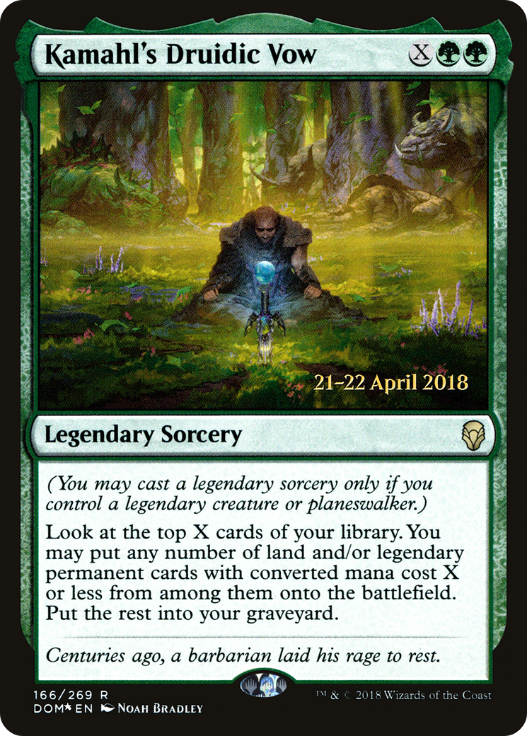 Kamahl's Druidic Vow Card Image