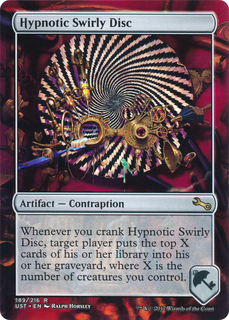 Hypnotic Swirly Disc Card Image