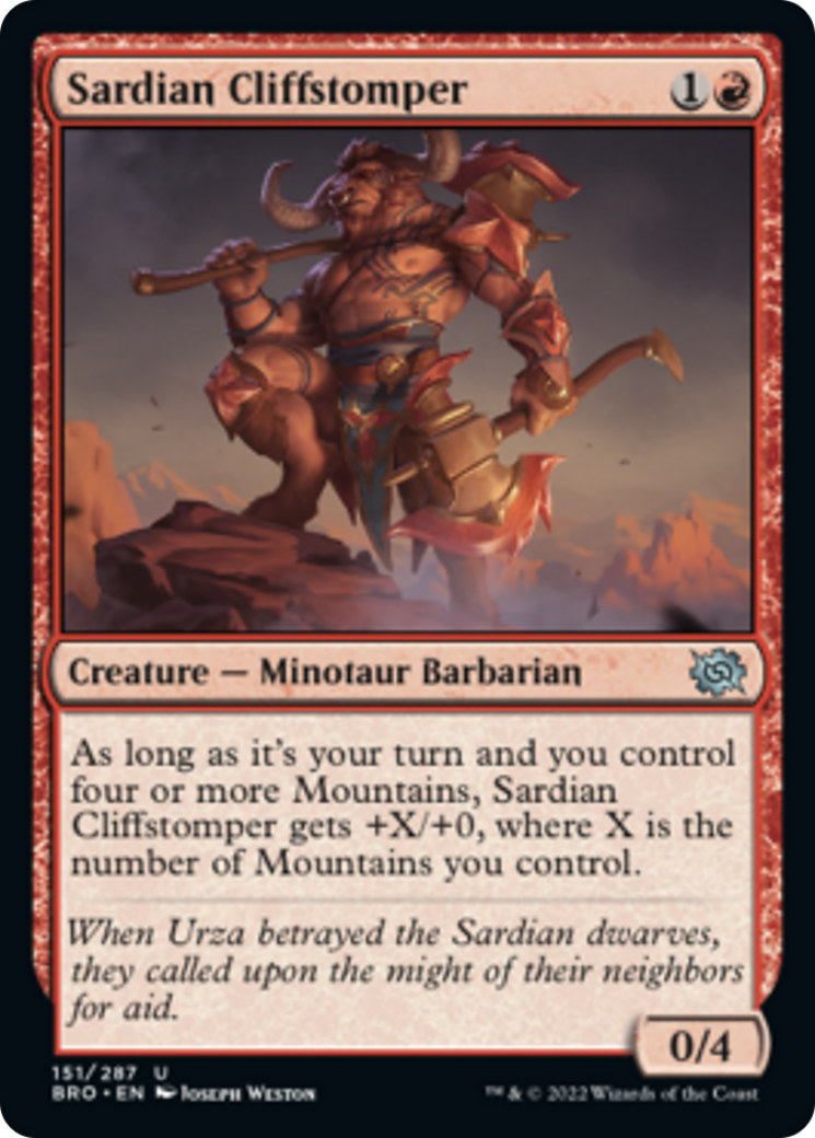 Sardian Cliffstomper Card Image