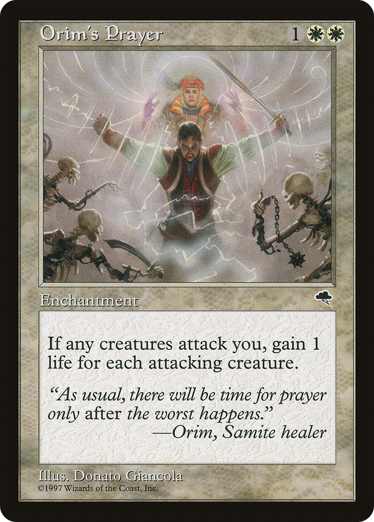 Orim's Prayer Card Image