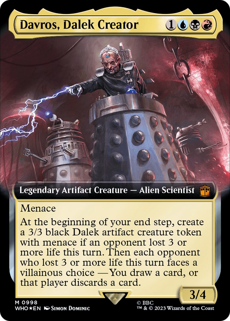 Davros, Dalek Creator Card Image
