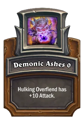 Demonic Ashes {0} Card Image