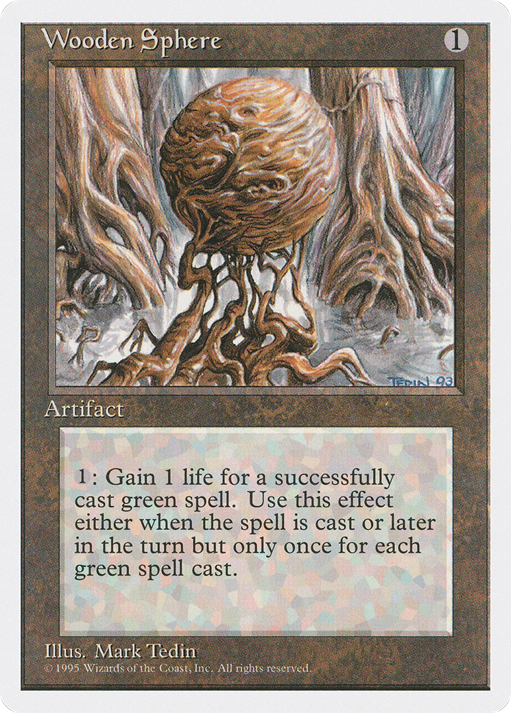 Wooden Sphere Card Image