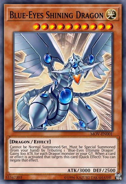 Blue-Eyes Shining Dragon Card Image