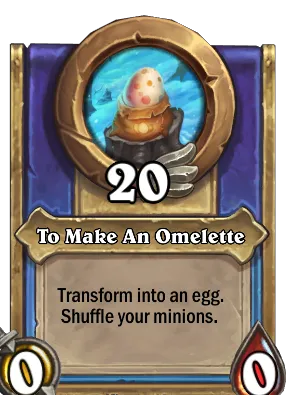 To Make An Omelette Card Image