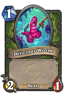 Delicious Worm Card Image