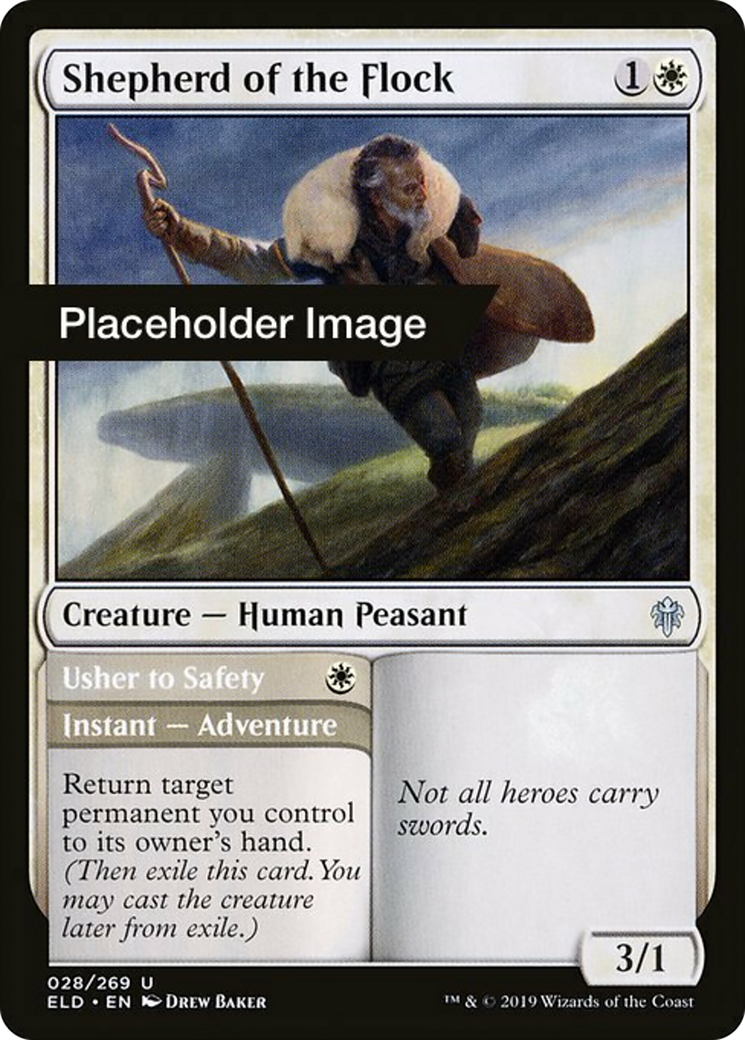 Shepherd of the Flock // Usher to Safety Card Image
