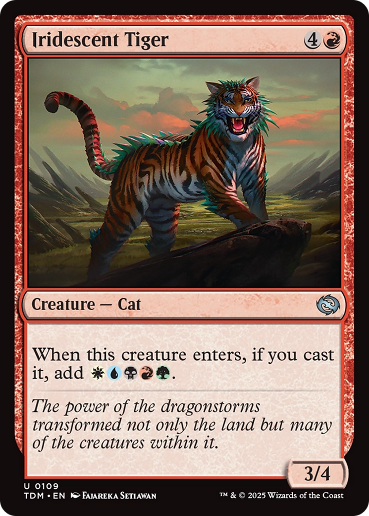 Iridescent Tiger Card Image
