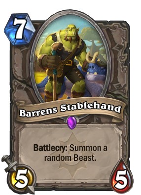 Barrens Stablehand Card Image