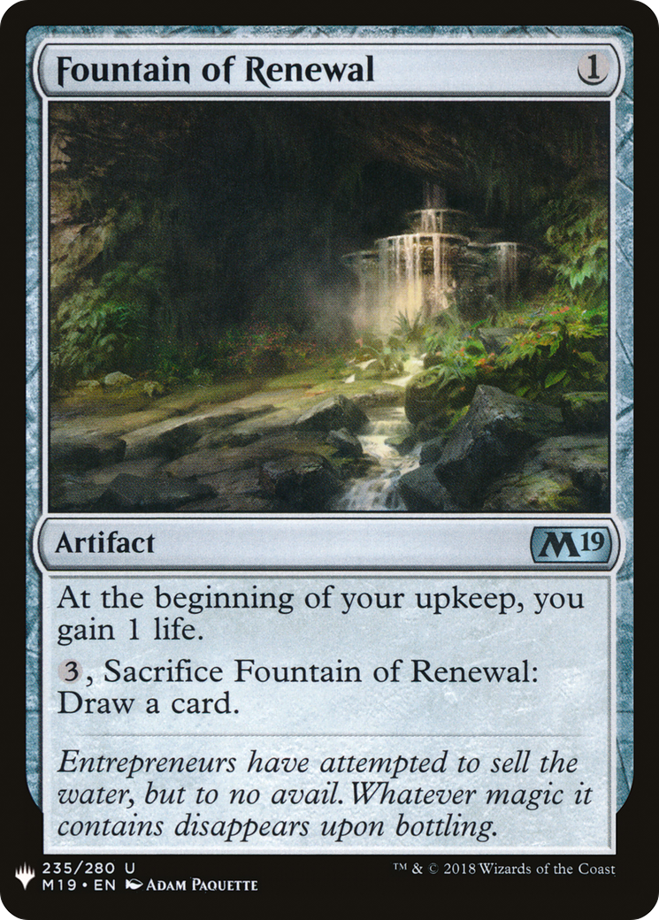 Fountain of Renewal Card Image
