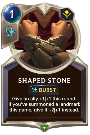 Shaped Stone Card Image