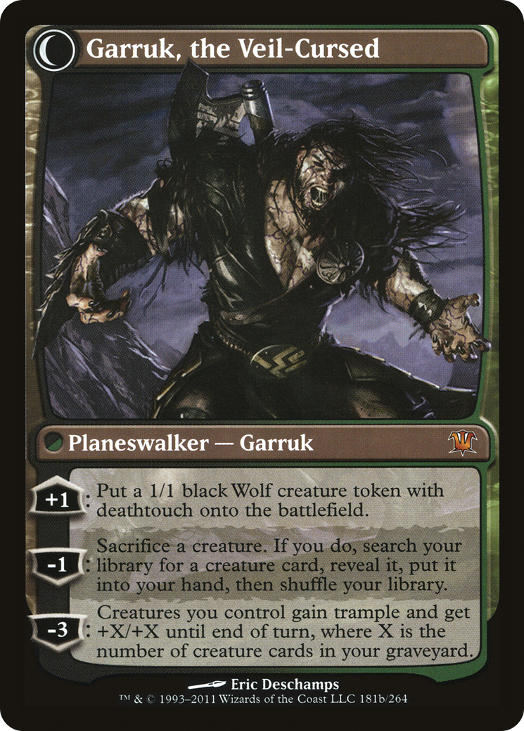 Garruk Relentless // Garruk, the Veil-Cursed Card Image