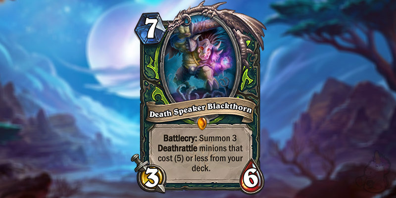 Gamespot Reveals a New Forged in the Barrens Demon Hunter Card - Death Speaker Blackthorn