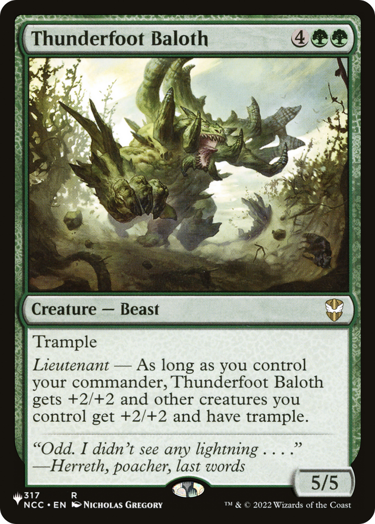 Thunderfoot Baloth Card Image