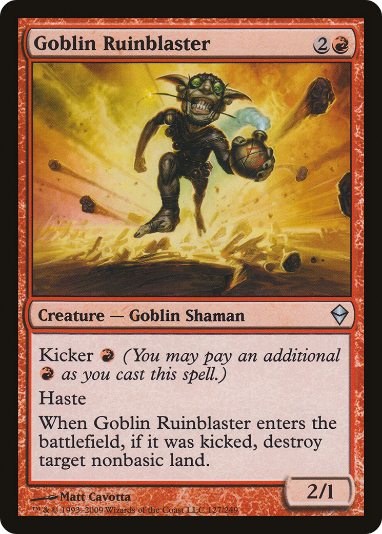 Goblin Ruinblaster Card Image