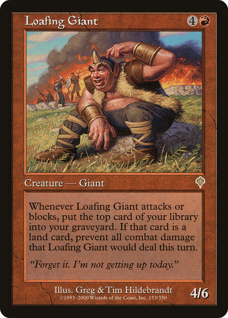 Loafing Giant Card Image