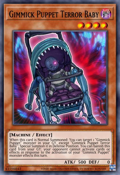 Gimmick Puppet Terror Baby Card Image
