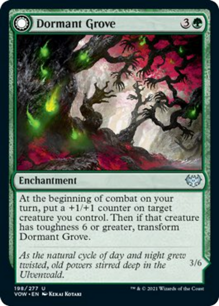 Dormant Grove // Gnarled Grovestrider Card Image