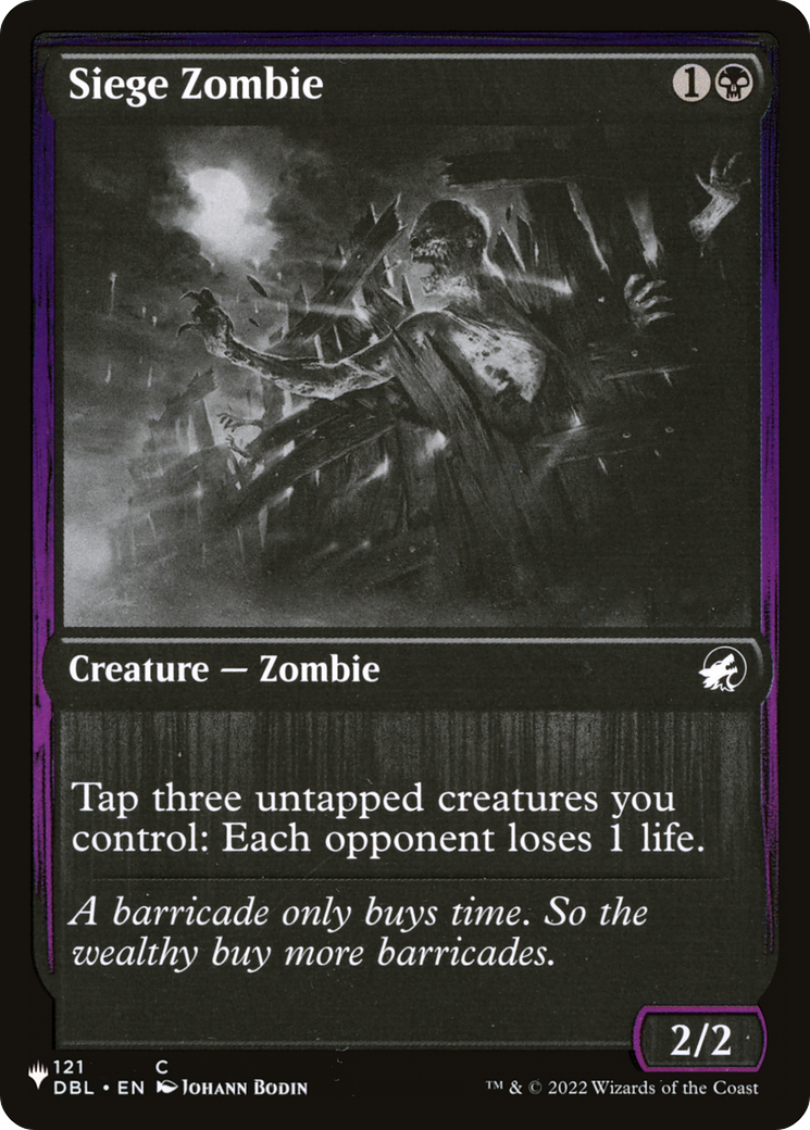 Siege Zombie Card Image