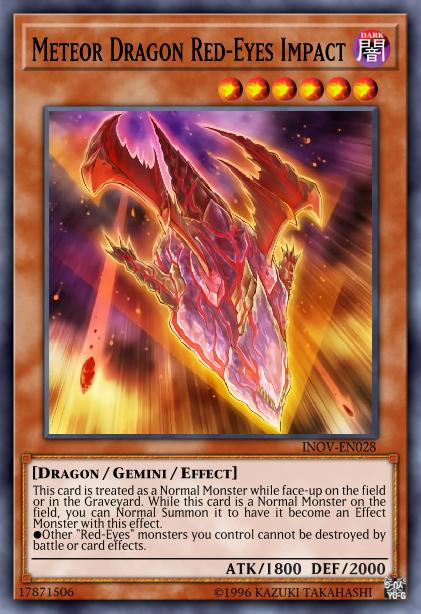 Meteor Dragon Red-Eyes Impact Card Image