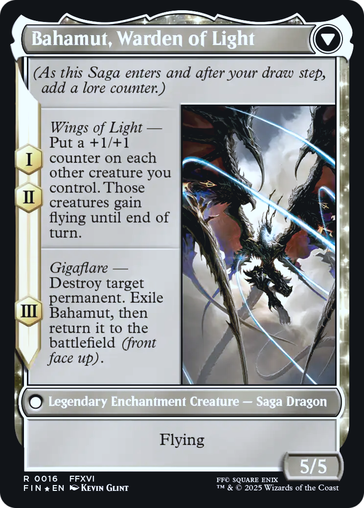 Dion, Bahamut's Dominant // Bahamut, Warden of Light Card Image