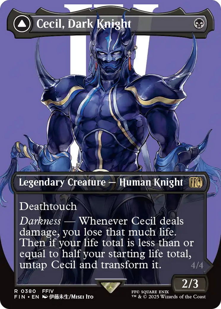 Cecil, Dark Knight // Cecil, Redeemed Paladin Card Image