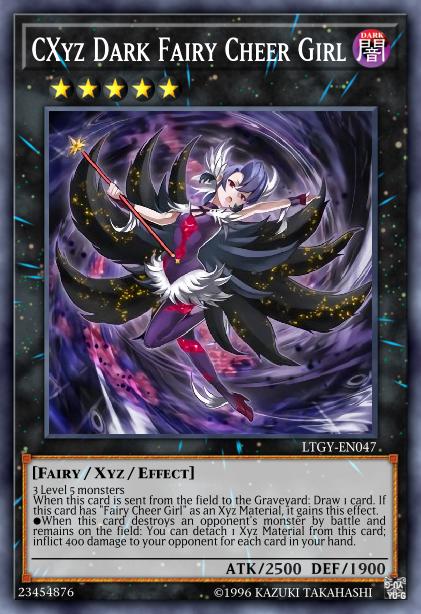 CXyz Dark Fairy Cheer Girl Card Image