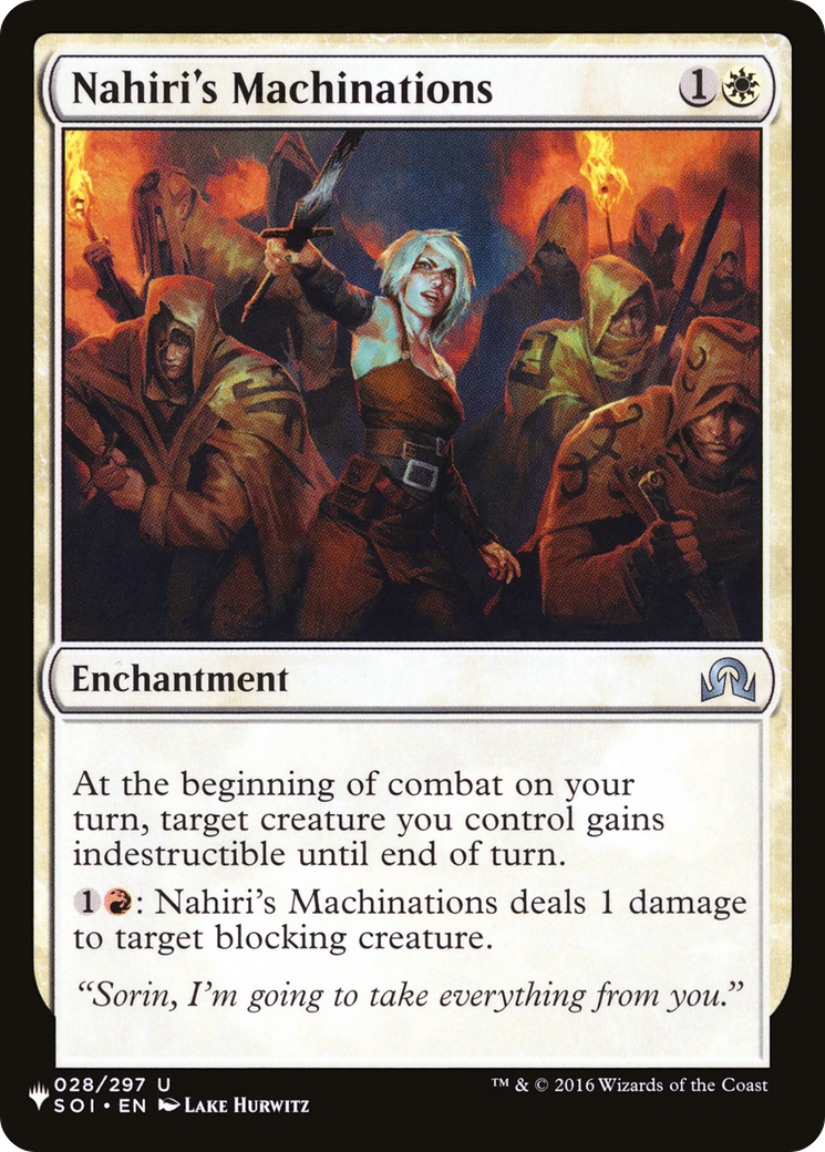Nahiri's Machinations Card Image