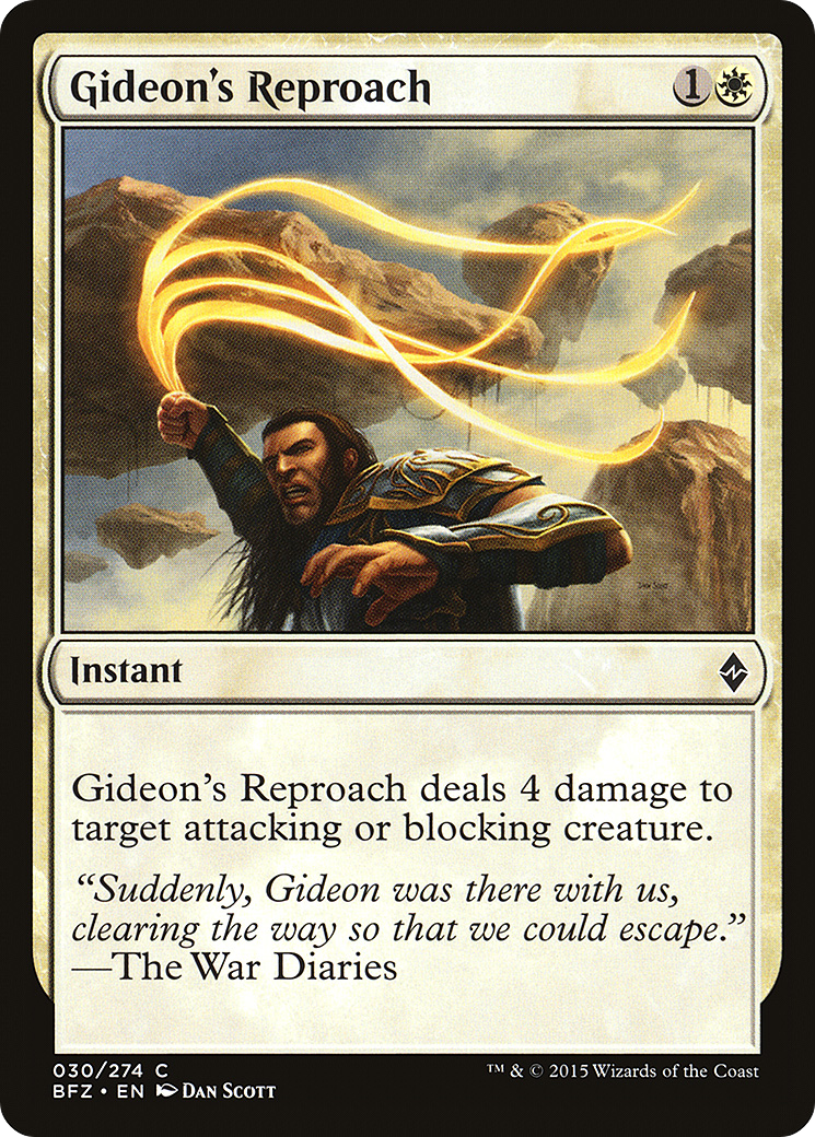 Gideon's Reproach Card Image