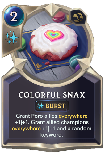 Colorful Snax Card Image