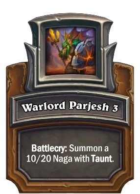 Warlord Parjesh 3 Card Image