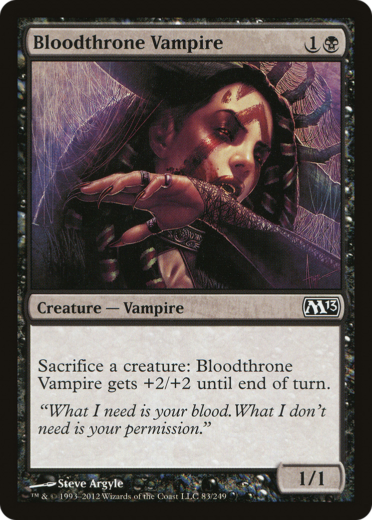 Bloodthrone Vampire Card Image