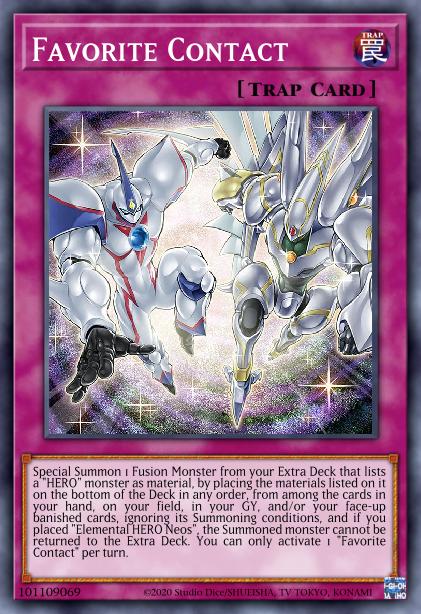 Favorite Contact Yu-Gi-Oh Card, Art 2