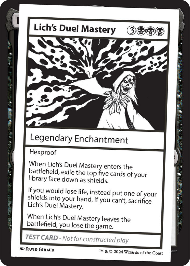 Lich's Duel Mastery Card Image