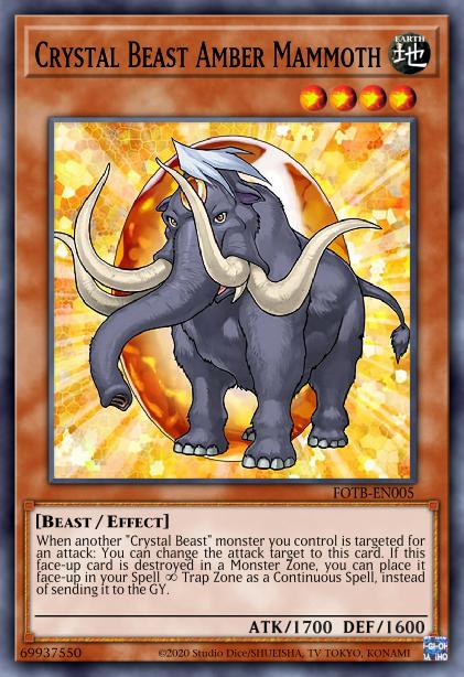 Crystal Beast Amber Mammoth Card Image