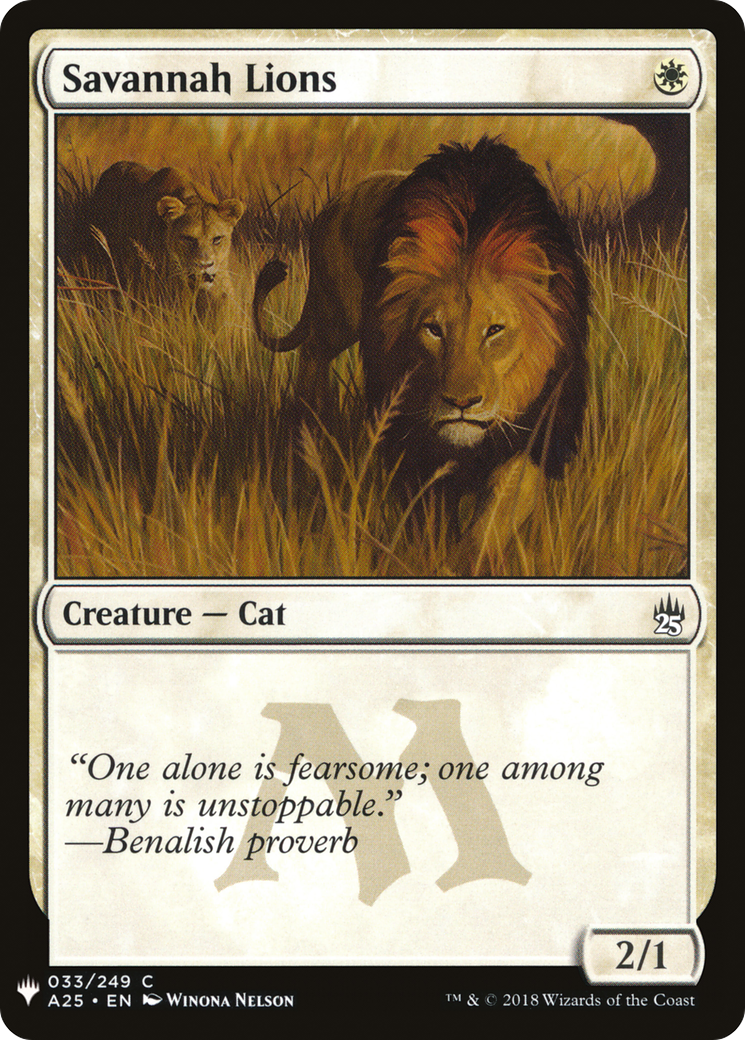 Savannah Lions Card Image