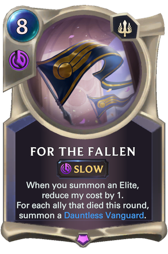 For The Fallen Card Image