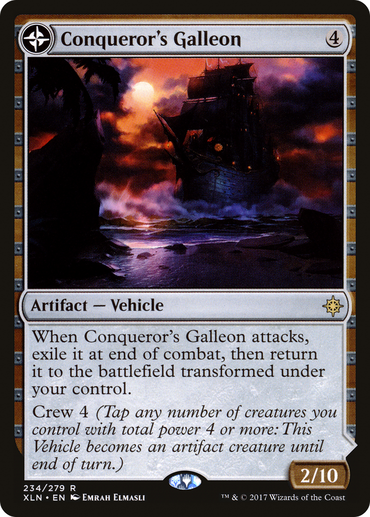 Conqueror's Galleon // Conqueror's Foothold Card Image