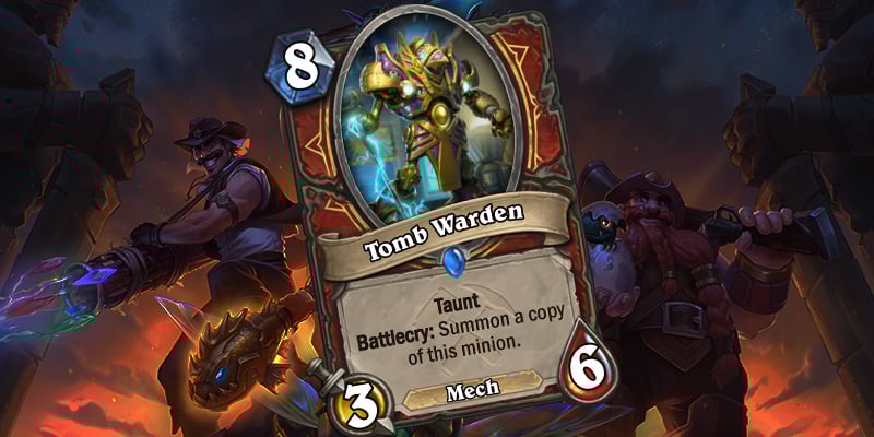 Uldum Warrior Card Reveal - Tomb Warden