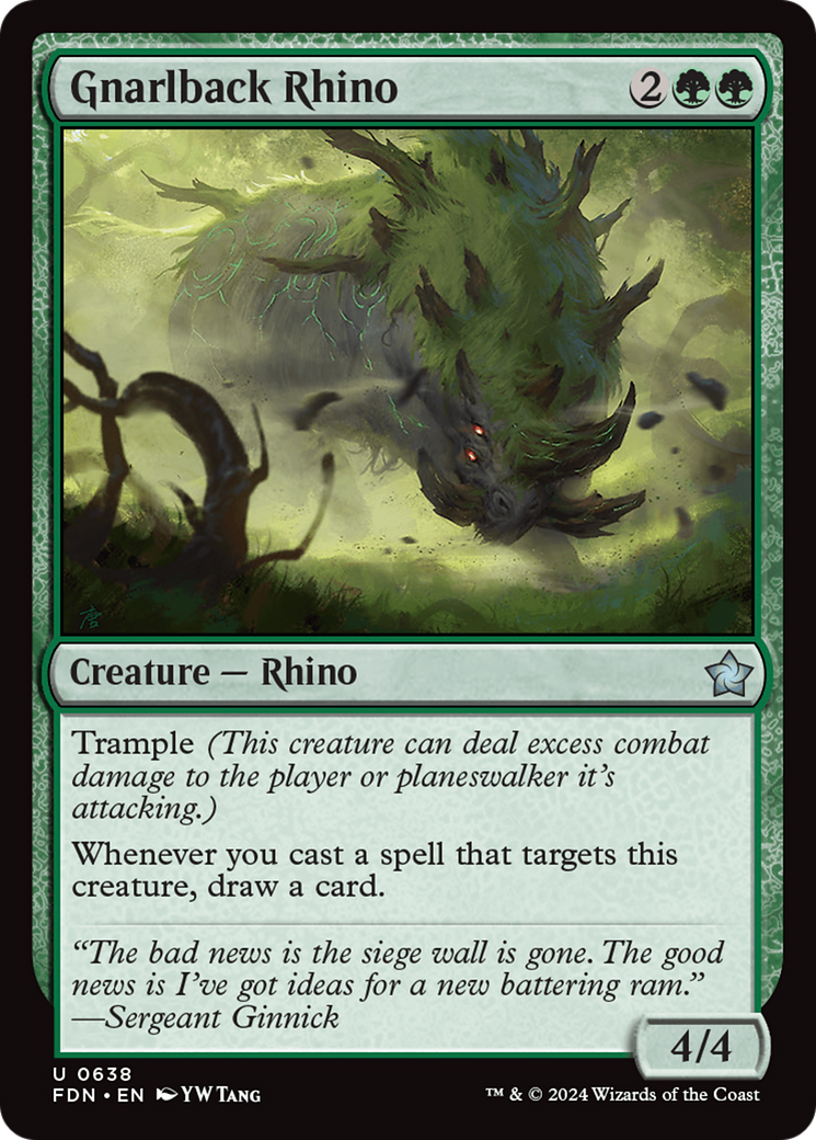 Gnarlback Rhino Card Image