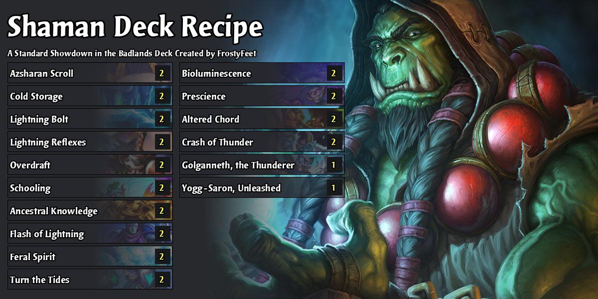 Hearthstone Showdown in the Badlands decks and deck codes