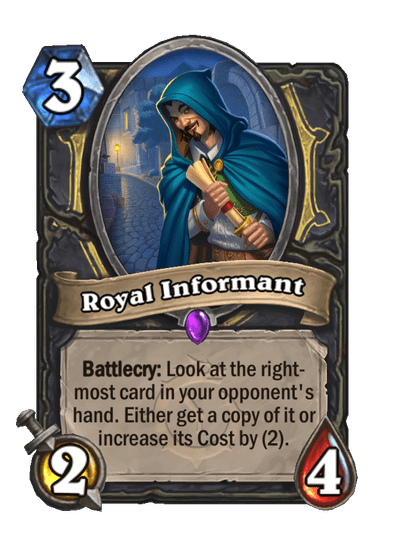 New Rogue Minion - Royal Informant