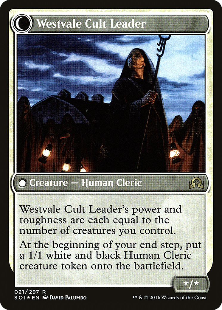 Hanweir Militia Captain // Westvale Cult Leader Card Image