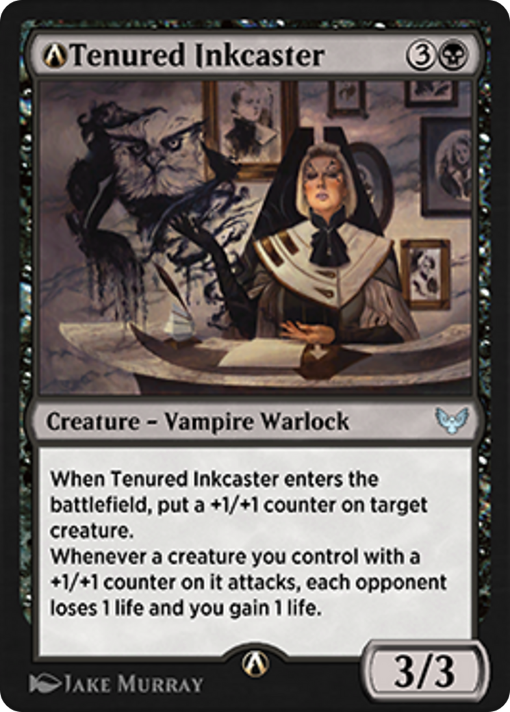 A-Tenured Inkcaster Card Image