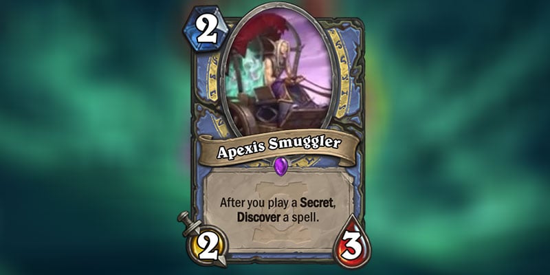 Apexis Smuggler is a new Mage Minion Revealed for Hearthstone's Ashes of Outland Expansion