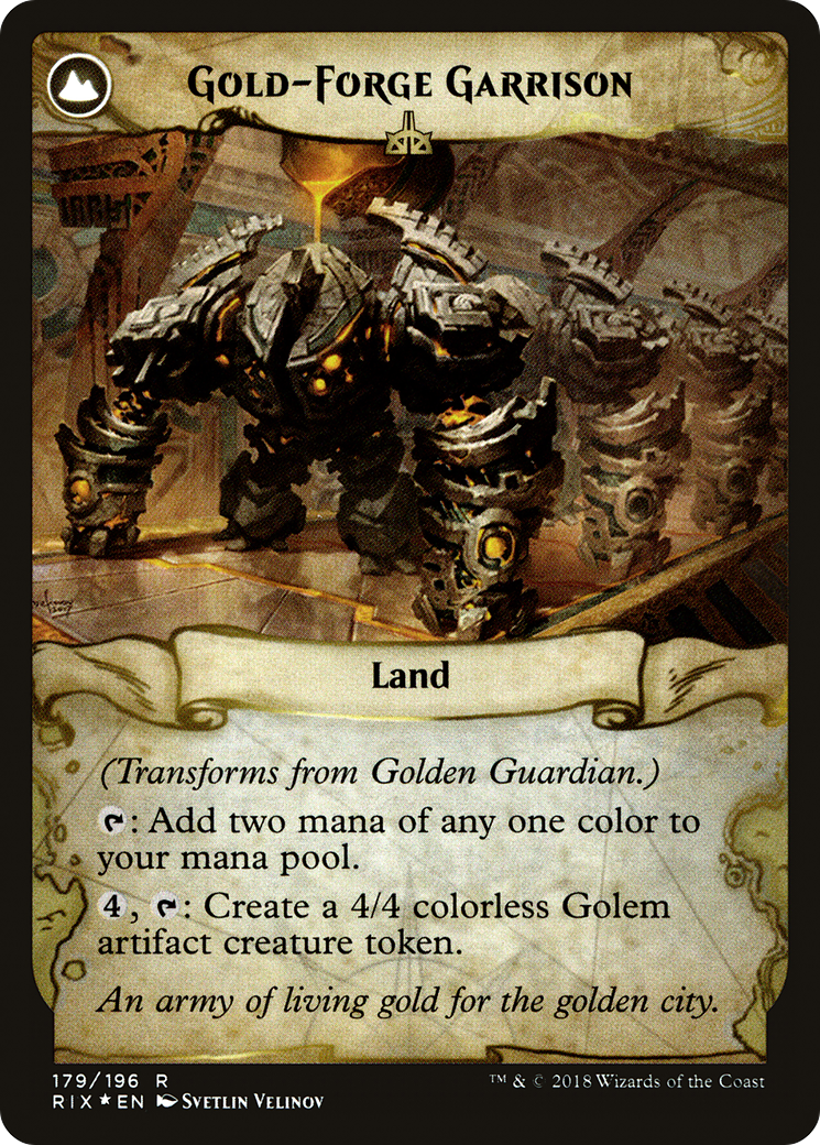 Golden Guardian // Gold-Forge Garrison Card Image