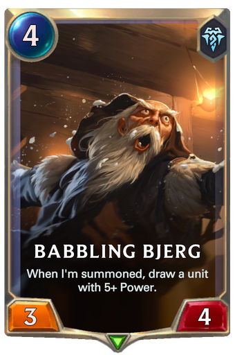 Babbling Bjerg Card Image